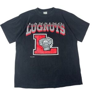 1995 MLB Lansing Lugnuts Inaugural Season Tee L